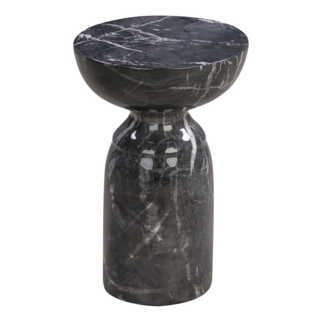 Macey Concrete Pedestal End Table